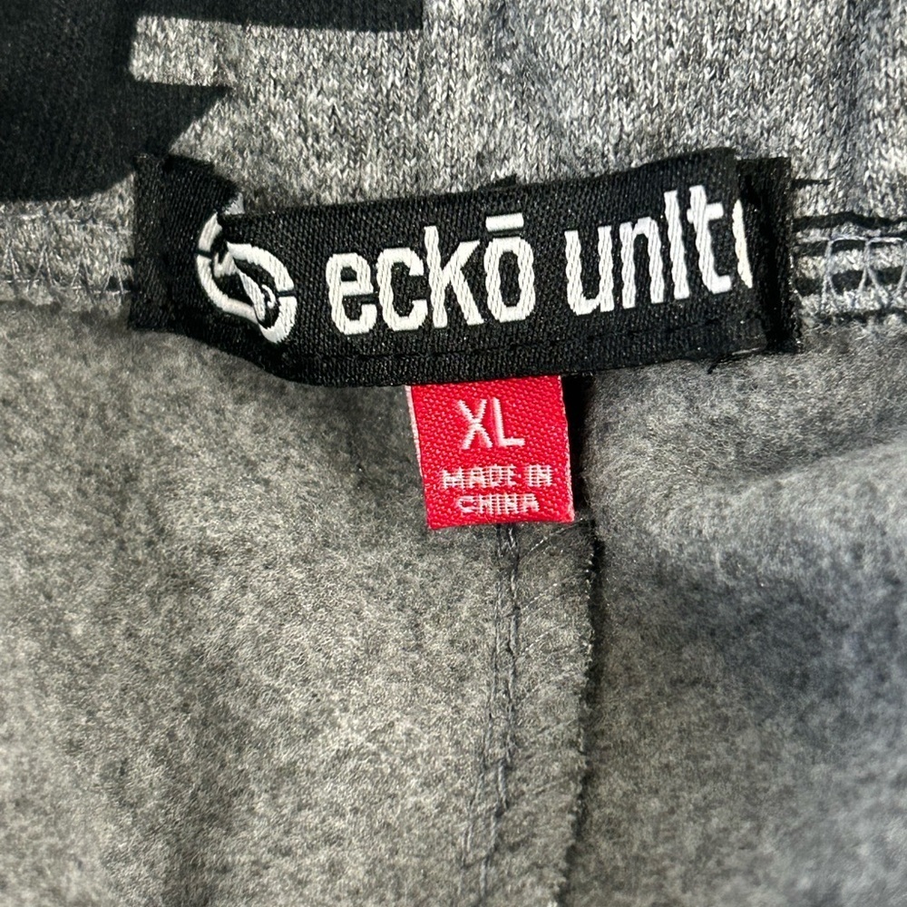 NWT Ecko Unltd Men's Sweatpants Embroidered Vertical Logo Fleece Jogger - XL - Picture 8 of 12